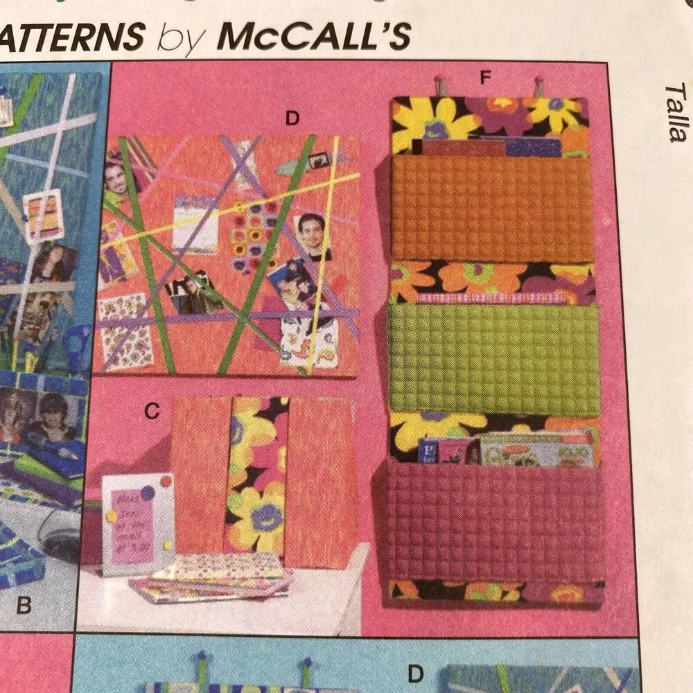 McCalls Pattern M4800 Trading Spaces Bedroom Accessories Uncut FF y2k TLC 2005